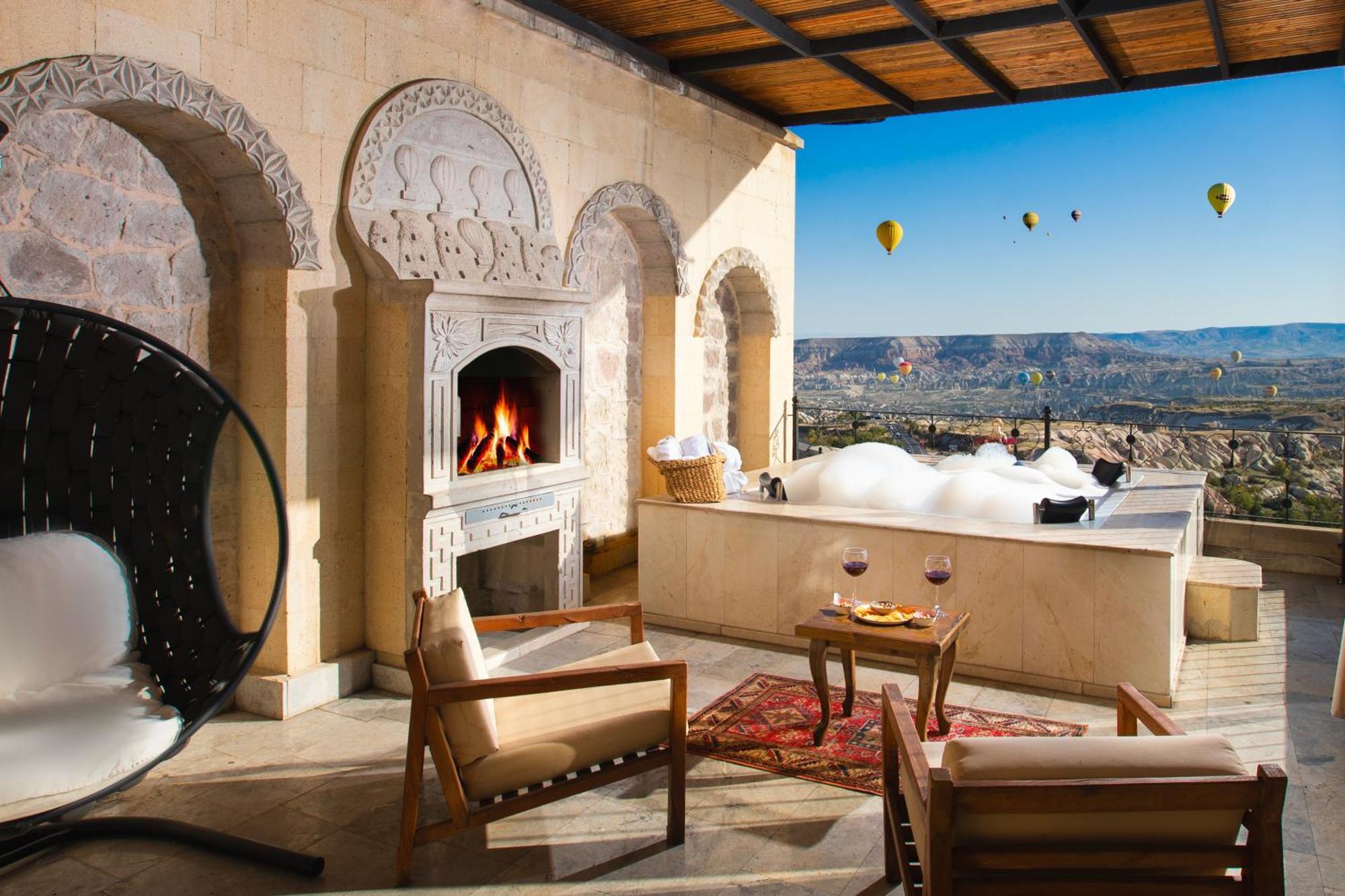 Simera In Cappadocia - Special Class - Best View Rooftop Uchisar Exterior photo